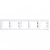 Schneider Electric Asfora, ramka 5-krotna, pozioma, biały, EPH5800521
